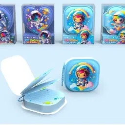 Multipurpose Mini Squishy Small Diary for kids, Kawaii Keychain Pocket-size Diary Ruling 80 Pages-image-54