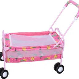 flipzon Baby Swing Cradle Cot and Stroller/Jhulla with Mosquito Net, J17 Bassinet image 4