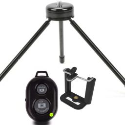 PULTO Bluetooth Selfie Remote +Desktop Mobile Holder Strong Heavy Duty Tripod Stand Tripod, Monopod, Monopod Kit, Tripod Ball Head, Tripod Bracket, Tripod Clamp, Tripod Kit-24