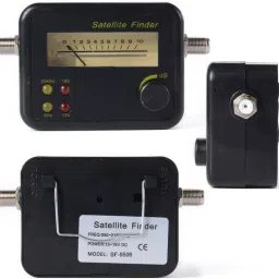 trp traders SF-9506/STF-BC05 Satellite Finder Signal Pointer DB Meter Dish Antenna Receiver Gain Measuring Instrument Tool for Digital TV Free To Air DTH Any Dish HD HDTV LNB DIRECT TV Networking Tool 13-18V DC 4 LED DBC Non-magnetic Electronic Level image 2
