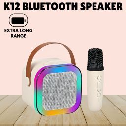 FRONY Bluetooth Speaker with Wireless Karaoke Mic, 6Hrs Playtime and RGB Lights D412 10 W Bluetooth Laptop/Desktop Speaker-image-100