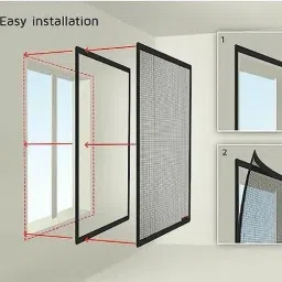 blemy HDPE - High Density Poly Ethylene Adults Washable WINDOW NET Mosquito Net image 4