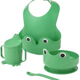 Digital Shoppy MATA 4-piece eating set, bright green - Plastic-image-42
