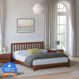 Sheesham Solid Wood Queen Bed-image-6