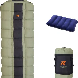 Karakoram Rectangular -5°C Sleep Bag Camping Hiking For Adults, Free Air Pillow Sleeping Bag-15