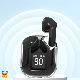Ultrapods Max Blutooth Earbuds With Transparent Design Case & Led DisplayW137 Bluetooth Headset-image-93