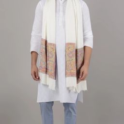 Tromboo Wool Paisley Men Shawl-image-68