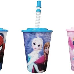 Set of 3 Sipper Glass with Straw for Kids Multi Color, Pack of 1-68