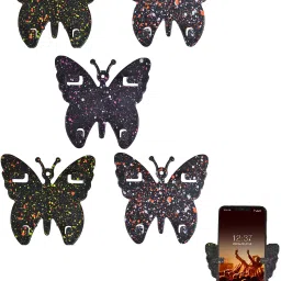 M/S DSNS Wall Mounted Butterfly Mobile for charging, Plastic Pack OF 5 Mobile Holder-image-45