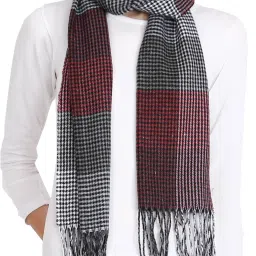 Checkered Wool Blend Men Multicolor Scarf-image-51