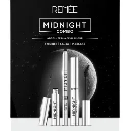 Midnight Combo, Long-Lasting, Black, Smudgeproof, Kajal 1.5g, Eyeliner + Mascara 10.5 ml-image-45