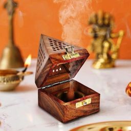 Dhoop , Agarbathi Stand, Computer Sambrani Wooden Incense Holder Wooden Incense Holder-image-18