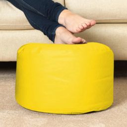 shira 24 4XL Bean Bag with Footrest & Cushion Ready to Use with Beans ( Yellow-4XL) Bean Bag SofaWith Bean Filling image 3