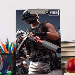 Pubg Man Doll Exam pad for Boy, Girl ,school,wooden exampad size 14x9.5 inch-38