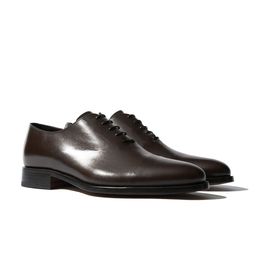 Rapawalk Brown Handcrafted Standard Width Leather Oxfords-image-43