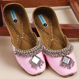 PehnawaCraft Embellished Leather Mojaris-43