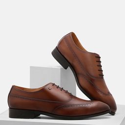 Blackberrys Men Textured Leather Formal Oxfords-image-43