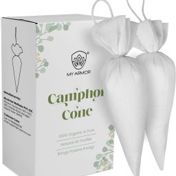 Pure Camphor Cone for Room, Car and Air Freshener + Mosquito Repellant Portable Car Air Purifier-image-29