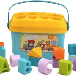 Sorting Blocks with Colourful Shapes and Alphabets Learning Toy Activity Game-35