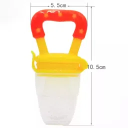 Babylib BPA Free Silicon Fruit Nibbler(YELLOW) Feeder-image-14