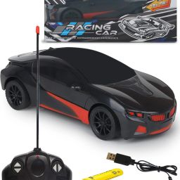 Remote Control Toy Car Electric Chargeable 3D Lightning (Royal Black)-12