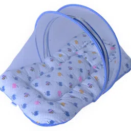 kupepe Nylon Kids Baby Washable Soft & Comfortable with Protective Mosquito Net &Pillow(0-6Months) Mosquito Net image 4