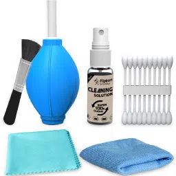Flipkart SmartBuy Professional 6-in-1 Cleaning Kit (Air Blower, Cotton Swabs, Suede + Plush Micro-Fiber Cloth, Brush,Cleaning Solution) for Laptops, Computers, Mobiles-55
