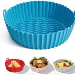 Round Air Fryer Silicone Tray 8 Inch (Multicolor) Airfryer Tray-picture-17