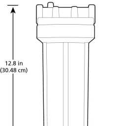 oceansdrop by ocean drop Ocean Drop 10'' White Heavy Duty Single O Ring Standard 10" Pre Filter Housing for Water Filters + Reverse Osmosis RO Systems with Spun Filter and All Accessories. Media Wire Connector image 2