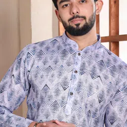 koshin Men Pure Linen Kurta Pyjama Set-picture-31
