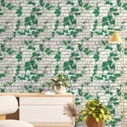 Floral & Botanical Green Wallpaper-12