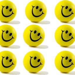 9 PCS Smiley Ball OR Smiley Squeeze Ball OR Soft Stress Relief Ball- 7 cm-picture-4