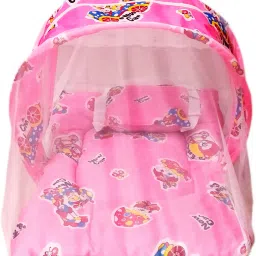 Cotton Kids Washable Baby Mosquito Net (0 - 24 Months (Pink)) Mosquito Net-25