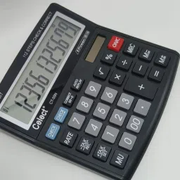 celect CT- 55N 12 Digit Calculator with Large Display and Sturdy Design for Office BasicCalculator image 2