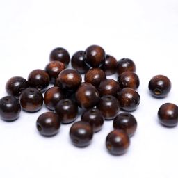 10mm Brown Round Wooden Beads for Jewelry Making & Necklace Bracelet Pack of 100-image-51