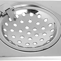 Viking Drain Square Hinged - Stainless Steel 201, Polished Finish, 100mm Suitable for Kitchen, Laundry Room, Wash Basin, (Pack of 3pcs)-18