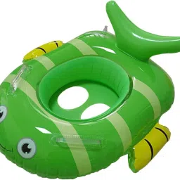 The Classy Concept Kids Fish-Shaped Baby Water Float with Seat & Safety for Boys & Girls 4 Months to 24 Months (Green) Swim Floatation Belt-image-36