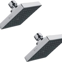 4x4 Inches Square Overhead Shower, 2 Pieces Fixed Mount-11