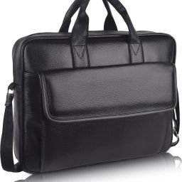 Men Black Messenger Bag - Extra Spacious-image-0