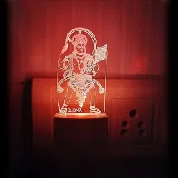 Hanuman 3D Illusion LED Night Lamp Multi Colour Changing Light Night Lamp-10