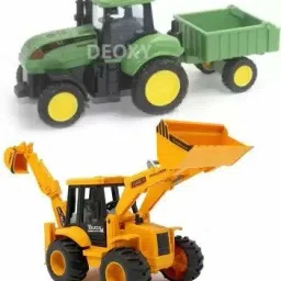 2 in 1 JCB 180 Degree Construction Trucks Vehicle Engineering Toy-image-54
