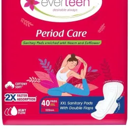 Cottony Soft Top Cover with Neem & Safflower– 1 Pack XXL-(40 Pads, 320mm) Sanitary Pad-30
