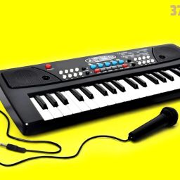 X184 Keys Piano Toy with Microphone, USB Power Cable & Sound Recording Best Birthday Gift for Boys and Girls Musical Instruments Analog Digital Piano-image-97