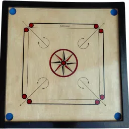 carrom board 32 inch with 24 coins & Disco Powder 104 cm Carrom Board-image-77