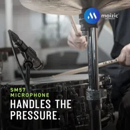 maizic smarthome Dynamic Cardioid Crisp Clear Voice Unidirectional Microphone for Instruments Microphone image 2