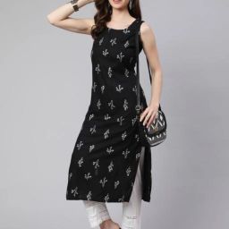 Women Printed Viscose Rayon A-line Kurta-picture-2