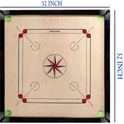 rapt 32 inch carrom [ powder + coin + striker] 80 cm Carrom Board-picture-15