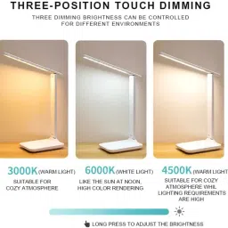 idoleshop Rechargeable LED Touch On/Off Switch Desk Table Lamp Study Lamp image 5