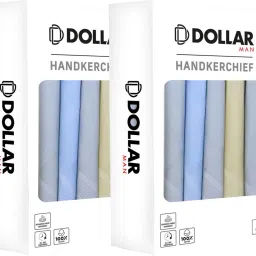Dollar Cotton Handkerchiefs Hanky for Men ["Blue","Grey","Beige"] Handkerchief-image-131