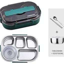 freshdcart Insulated Lunch Box Airtight Leak-Proof Lunch Box Snacks Tiffin 6 Containers Lunch Box-picture-10